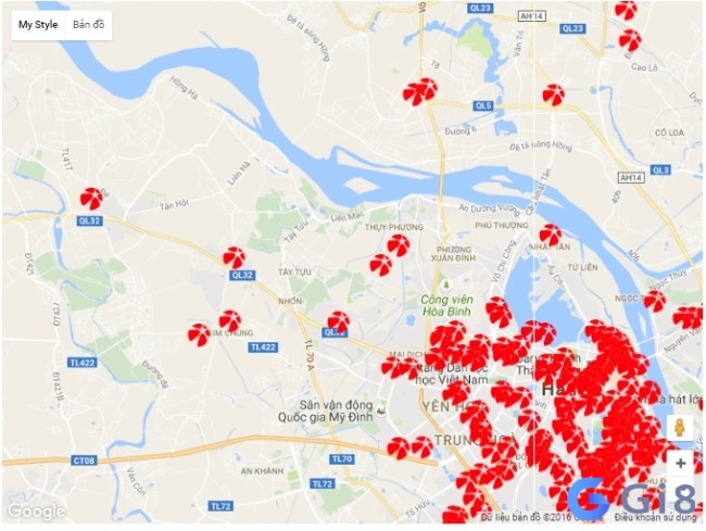 Tìm kiếm điểm mua xổ số Vietlott trực tiếp ngay trên Googlemap