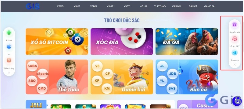 App đánh lô de uy tín Gi88 có cung cấp kho game khủng